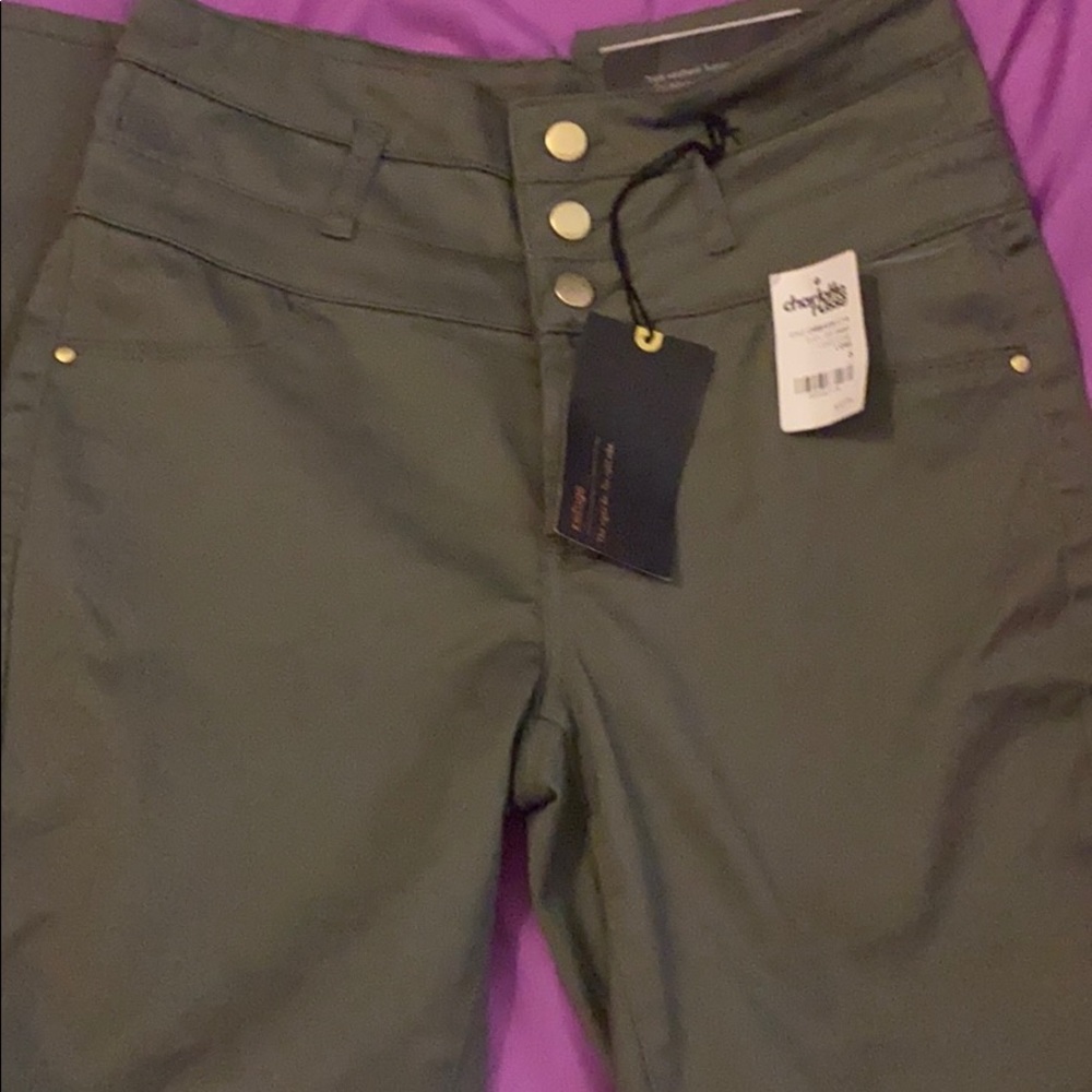 Olive green high waisted